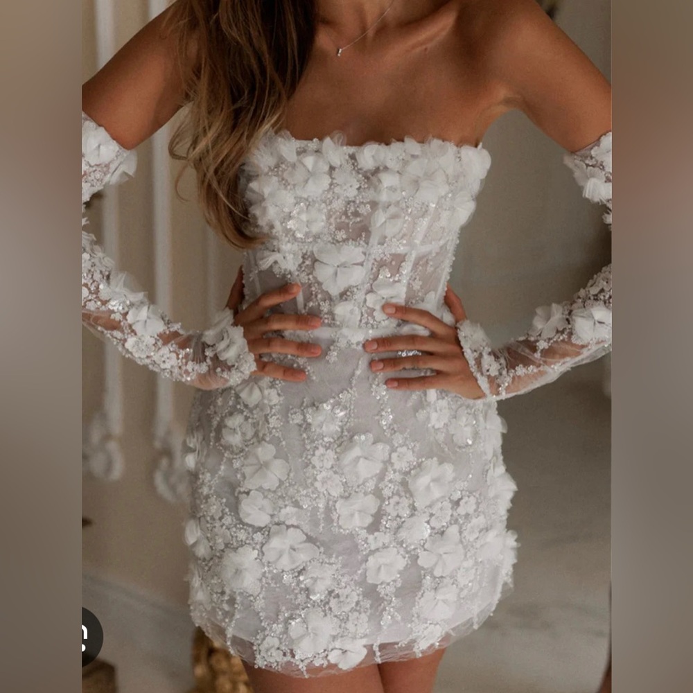 Reception Dress with Sleeves